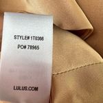 Lulus Defining Style Satin Ruffled One Shoulder Top in Light Peach Size Small Photo 7