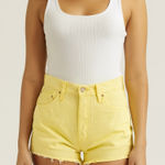 Levi's Levi’s Yellow Women's Denim Shorts Photo 0