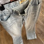 See By Chloe Women's Light Gray Distressed Jeans. brand. Photo 8