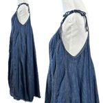 Free People Denim Dreams Midi Maxi Dress in 70s Blue Size Large Jean Jumper Photo 8