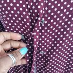 Philosophy Republic Clothing Red Oversized Polka Dot Button Down Top XS Photo 4