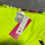Xhilaration NWT  Hipster Swim Bottom Fluorescent Neon Yellow floral print Bikini Photo 1