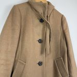 J. Crew Pea Car Coat Women 12 Beige Carrie Wool Cashmere Classic Old Money Photo 2