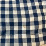 J. Jill Navy Plaid Double Layer Long Sleeve Top Front Pocket J50 Blue Photo 3