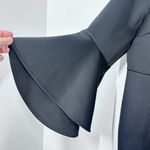 Eloquii Flare Sleeve Scuba Bodycon Sheath Black Wedding Guest Dress Feminine 22 Photo 4