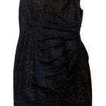 Adrianna Papell size 8 petite medium shiny metallic mini dress party guest Photo 0