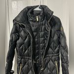 Michael Kors  petite quilted Hooded Black Packable Puffer Coat jacket size small Photo 5