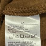 Old Navy NEW  Brown Rib Knit Long Sleeve Square Neck Pullover Sweater Top Size 3X Photo 3