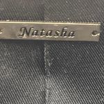 Natasha Black Metallic Gold Clutch Evening Purse Handbag Bag Photo 2