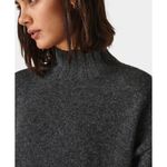 Sweaty Betty  Gray Turtleneck Mountain Wool Midi Dress Photo 3