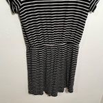 Gap Short Sleeve Wrap Romper Black White Stripes S Photo 7