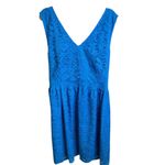BB Dakota NWT  Sea Blue Kerry Double V-Neck Fit And Flare Lace Dress Plus Sz 22 Photo 1