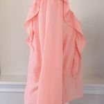 Sweet Pea  Ruffle Long Sleeve Blouse, Coral Size L New w/Tag Photo 3