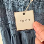 cupio Cupid Smocked Waist Cotton Chambray Skirt. Size Medium. Photo 5