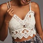 Anthropologie Viviette bra top by (OATMEAL/ALMOST WHITE - NEW) Photo 0