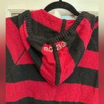 BCBGMAXAZRIA Vintage Y2K Rabbit Hair Knit Bedazzled Long Hooded Sweater Size XL Photo 2