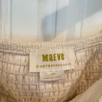 Maeve Anthropologie  Cream Structured Tie Tank‎ Top Size Large Photo 5