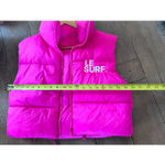 Le Surf Pink Puffer Vest Size Small Photo 6