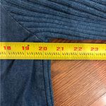 Coldwater Creek  Blue Denim Zip-Up Jacket with Ribbed Knit Sleeves Sz PL Photo 3