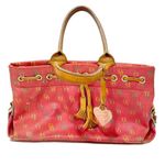 Dooney & Bourke  Letter Monogram Pink Tassel Handbag Purse Photo 0
