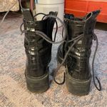 Steve Madden Black Crocodile-Embossed Men's Boots Photo 9