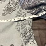 Peck & Peck  Open Front Blazer Jacket L Gray Paisley‎ Floral Button Career Boho Photo 14