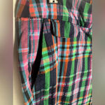 Anne Klein  Woman’s Size 12 Multi Color Plaid Ankle Length Slim Pants Academia Photo 1