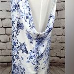 ZARA  Basic White Blue Floral Butterfly Dress Size XS Photo 1
