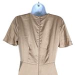 Show Me Your Mumu Rome Twist Gown Dress Maxi Sz XS Gold Luxe Satin Wedding Party Photo 4