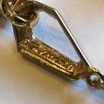 T Tahari  Gold Tone Cutout Runway Statement Necklace Photo 9