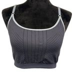 Nike Lightweight Black & Gray Adjustable Strap Sports Bra Size Large EUC #0007 Photo 0