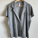 DAILY Practice Anthropologie Grey The Heather Elbert Blazer Sweater Womens Large Photo 1