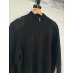 Ralph Lauren Lauren Women Black Full Zip Sweater Shoulder Patch Old Money XL Photo 1