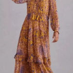 Anthropologie  Marais Printed Chiffon Maxi DressNew With Tags Photo 0