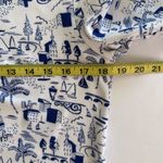 Charter Club  Fitted Blue and White Short Sleeve T-Shirt (746) Photo 10