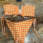 Gingham Print Swimsuit Two Piece Size M NWT Size M Photo 0