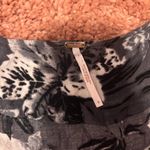 Free People  Part Time Lover Short Dress Womens Size 8 Tie Front Gray Black White Photo 4