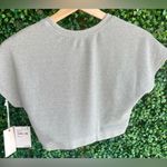 Good American - Silver Sparkling Crop Top | Has Stretch - NWT - 90’s Vibe Photo 9
