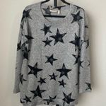 Soft Surroundings E'toile Star Knit Sweater Tunic Top Gray Size Small Photo 1