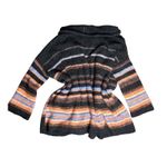 Free People  Alpaca Blend Striped Cardigan Slouchy Boho Cozy Knit – Size Small Photo 2