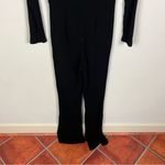 Reformation  Chrissi Ribbed Jumpsuit in Black Photo 4
