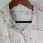 Apt. 9  2X White Pink Embroidered Cotton Dandilion Top Plus Photo 10
