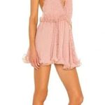 CHIO / Revolve Short Polka Dot Frill Dress in Blush NWOT Size S Retail $394 Photo 1