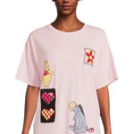 Disney Winnie the Pooh Oversized Graphic Tee with Crochet Patch SZ:XXL Photo 0