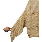 Free People  Coconut V-Neck‎ Open Knit Beachy Boho Sweater S Photo 11