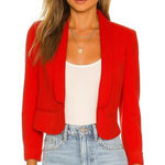 Bardot Women's Bilson Red Cropped Blazer Size 10 NWT Photo 0