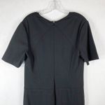 Ava Aiden Size 12 Dress Black Shift Short Sleeve Knee Length Back‎ Zip NWT 497 Photo 2