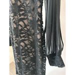 Onyx Nite Black Lace Overlay Sequin Embellished Cocktail Dress Size 6  Wedding Photo 1