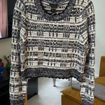 House of Harlow 1960 Black and Cream Knit Sweater size L Size L Photo 0