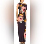 Amanda Uprichard NEW  Elroy One Shoulder Satin Maxi Dress in Seona Print Sz L Photo 2